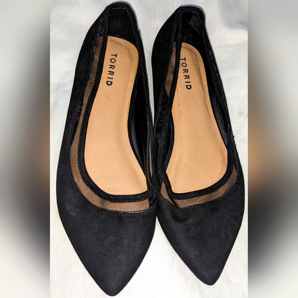 torrid Shoes - Torrid Mesh & Faux Suede Pointed Toe Women's Flats
